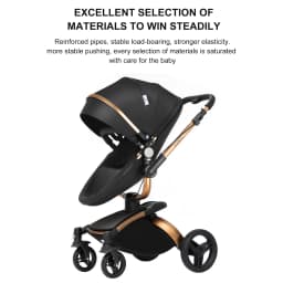 Baby Stroller Baby Car 3 in 1 Stroller Luxury High Quality Lightweight Portable Foldable Travel Pram Multi Functional Newborn Carriage