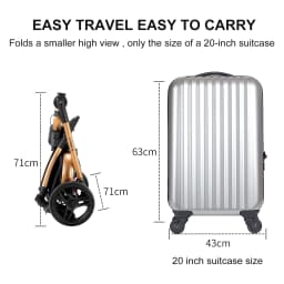 Baby Stroller Baby Car 3 in 1 Stroller Luxury High Quality Lightweight Portable Foldable Travel Pram Multi Functional Newborn Carriage