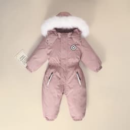 New Winter Baby Clothes Thicken Warm Jumpsuits Snowsuits Girl Boy Hooded Coat Jacket Waterproof Rompers Ski Suits Kids Outerwear