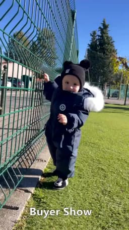 New Winter Baby Clothes Thicken Warm Jumpsuits Snowsuits Girl Boy Hooded Coat Jacket Waterproof Rompers Ski Suits Kids Outerwear