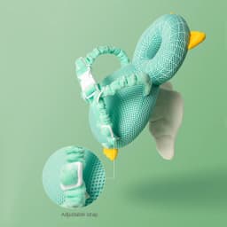 Adjustable Angel Bee Cartoon Baby Head Protector Pad, Shock‑Absorbing Soft Safety Cushion, Fall‑Prevent Headgear for 1‑3 Years Old Toddlers
