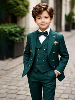 3 Pieces Boys Homecoming Suit Set 3 Pieces Banquet Party Wear Classic Peak Lapel Kids Slim Fit Tuxedo Wedding Ring Bearer Outfit