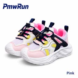 PU Leather Sport Shoes For Children Anti-slippery Breathable Kid's Sneakers Anti-slippery Outdoor Running Footwear For Boys Girl
