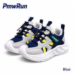 PU Leather Sport Shoes For Children Anti-slippery Breathable Kid's Sneakers Anti-slippery Outdoor Running Footwear For Boys Girl