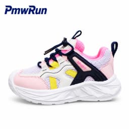 PU Leather Sport Shoes For Children Anti-slippery Breathable Kid's Sneakers Anti-slippery Outdoor Running Footwear For Boys Girl