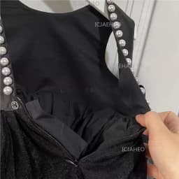 2026 Kids Host Runway Dress Fashion Evening Costume Gown New Children Girls Black Satin Elegant Piano Violin Performance Show