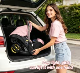 3‑in‑1 Lightweight Foldable Baby Stroller Travel System, Reversible Push Seat Convertible to Bassinet & Carrycot Pram, Portable Newborn Pushchair with Sun Canopy Multi‑Function Baby Carriage