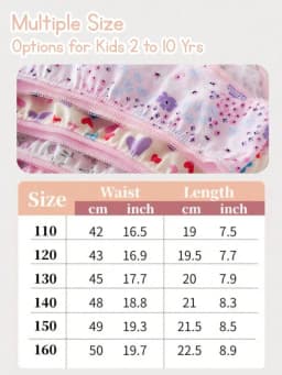 24 Pack Girls Unnderwear Cute Pink Hearts & Floral Design Cotton Underpants for Kids