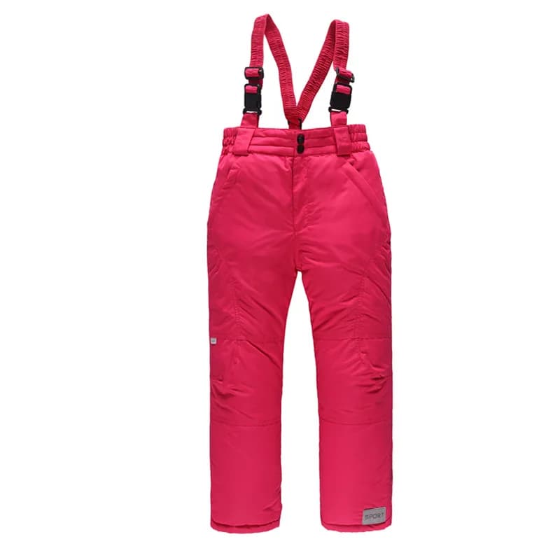 Children Winter Skiing Pants Overalls Waterproof Warm Kids Boys Snow Jumpsuit 3-16 Years Teenagers Girl Ski Pants Trousers