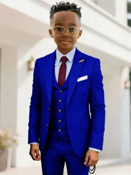 Formal Boys Suits 3 Pieces Wedding Ring Bearer Outfit Handsome Peak Lapel Homecoming Suit Set Fast Delivery Tuxedo 2-20T
