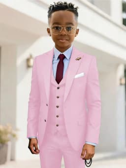 Formal Boys Suits 3 Pieces Wedding Ring Bearer Outfit Handsome Peak Lapel Homecoming Suit Set Fast Delivery Tuxedo 2-20T