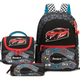 Backpack for Girls with Lunch Bag Pencil Case School Bags Sets for Boys 3pcs for Elementary Student Teen