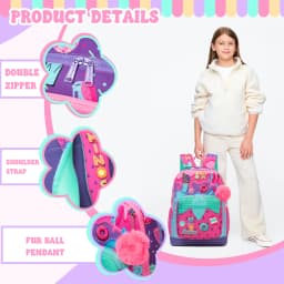 Backpack for Girls with Lunch Bag Pencil Case School Bags Sets for Boys 3pcs for Elementary Student Teen