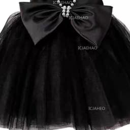 2026 Kids Host Runway Gown New Children Girls Black Satin Elegant Piano Violin Performance Show Dress Fashion Evening Costume