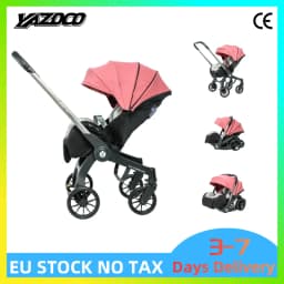 4‑in‑1 Elevated View Baby Pram with Infant Car Seat & Toddler Seat, Adjustable Baby Sitting Position, Lightweight Aerospace Aluminium Frame, Breathable Mesh Summer Seat, One‑Hand Fold Space‑Saving Newborn Travel Buggy