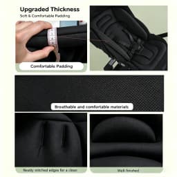 Cozy Thick Stroller Mat for Baby, Non-Slip Warm Seat Cover, Universal Cushion for Pram & Car Seat, Ideal Newborn Shower Gift