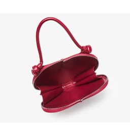 Heart Shaped Mini Top Handle Bag For Women Knotted Handle Zipper Closure Sweet Party Evening Crossbody Shoulder Purse