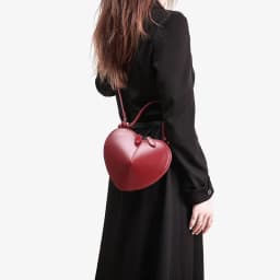 Heart Shaped Mini Top Handle Bag For Women Knotted Handle Zipper Closure Sweet Party Evening Crossbody Shoulder Purse