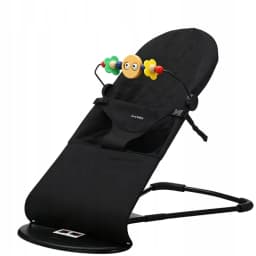 ▶ Foldable Baby Bouncer Lounger 2-in-1 – Adjustable Infant Rocker with Safety Harness, Portable Newborn Cradle Seat for 0-24 Months
