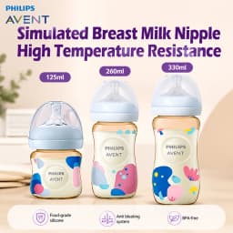 Avent SCY94 PPSU Baby Bottle Anti Colic BPA Free Feeding Nipple High Heat Resistant Wide Neck Slow Flow Bottle Newborn Bottle