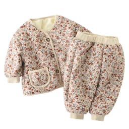 2026 Winter New Baby Warm Clothes Set Cute Leopard Floral Coat + Pants 2pcs Suit Vintage Baby Girl Outfits Infant Jacket Set