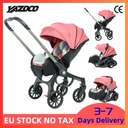 Versatile Baby Stroller, Full Sleeping Flat Feature, Portable Compact Fold, Stable Shock-Absorbing Wheels, Cozy Seat Cushion Suitable For Newborn Daily Use