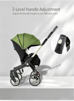 Versatile Baby Stroller, Full Sleeping Flat Feature, Portable Compact Fold, Stable Shock-Absorbing Wheels, Cozy Seat Cushion Suitable For Newborn Daily Use