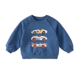Dave Bella Sweatshirt Boys Pullover Children Autumn Top Clothes Spring Long Sleeve Casual Sportswear Car Print Fashion DB3263099