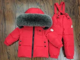 Russian Winter Down Suit For Girls Warm Children Winter Suits Boys Duck Down Jacket+overalls 2 Pcs Clothing Set Kids Snow Wear