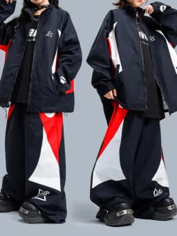 Children Streetwear Hip Hop Boys Girls Loose Casual Sport Jacket Pant Sets Kids Coat Trousers Tracksuits Stage Clothes Costumes