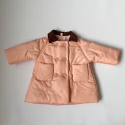 Boys Children Solid Long Cotton-padded Jacket Turn-down Collar Corduroy Thick Cardigan Girls Warm Comfortable Outwear Coat