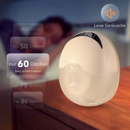 Hands-free wearable electric breast pump with 4 modes and 12 adjustable speeds. Features a white, one-piece portable design, ultra-quiet operation, and is a handy tool for working mothers who need to pump.
