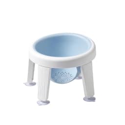 Baby Bath Seat for 5-10 Months, Ergonomic Baby Bathtub Ring Chair with 4 Strong Suction Cups, Detachable Foldable Legs, BPA-Free PP Non-Slip Infant Bath Support Seat for Tub Shower