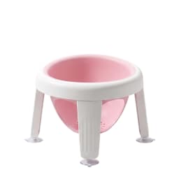 Baby Bath Seat for 5-10 Months, Ergonomic Baby Bathtub Ring Chair with 4 Strong Suction Cups, Detachable Foldable Legs, BPA-Free PP Non-Slip Infant Bath Support Seat for Tub Shower