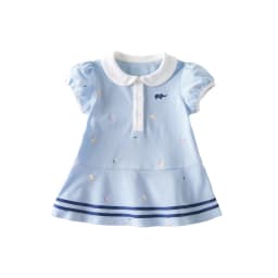 DBM14115 dave bella summer baby girl's princess cartoon striped dress children fashion party dress kids infant lolita clothes