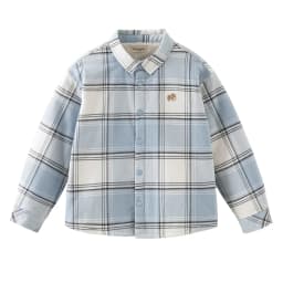 Dave Bella Boys Fleece-lined Plaid Shirt for Winter Warm Blouse Coats Casual Outdoor Long Sleeve Tops Clothes DK4264657