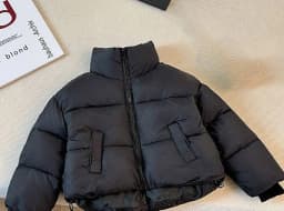 2026 Winter Girls Rhinestone Puffer Jacket Korean Star-Studded Fashion Coat Glitter Zip-Up Quilted Down Jacket