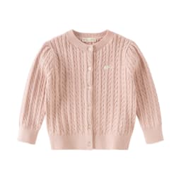 Dave Bella Cardigan Sweater Autumn Spring Girls Coat Sweet Children Pure Cotton Sweater Top Casual Elegant Gathering DB3243397-B
