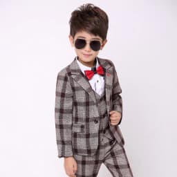 School uniform Dress for boys Formal Tuxedo Suits for Weddings Blazer Vest Pants Kids Gentleman Party Child Clothing Sets B043