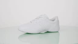 BAXINIER Cheer Shoes Women White Cheerleading Shoes Soft Bottom Competitive Aerobics Training Shoes Breathable Lightweight Dance Sneakers Girls