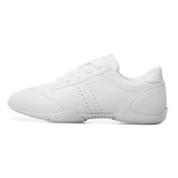 BAXINIER Cheer Shoes Women White Cheerleading Shoes Soft Bottom Competitive Aerobics Training Shoes Breathable Lightweight Dance Sneakers Girls