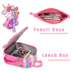 Backpack for Girls School Backpacks for Kids Bookbag for Elementary Kindergarten Students Travel Bag with Lunchbox and Penbag