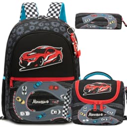 Backpack for Boys with Lunch Bag Pencil Case School Bags Sets for Boys 3pcs for Elementary Student Teen