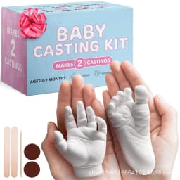 Non-Toxic Hand Mask Molding Powder Set DIY 3D Baby Hand Foot Casting Kit Permanent 3D Footprint Keepsake Ornament For Newborn