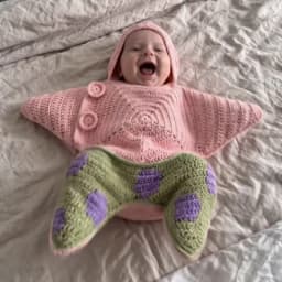 2026 Hot Star Baby Cute Cartoon Rompers Hand Crocheted Yarn Knitted Starfish Jumpsuit Baby Clothes Spring Autumn New