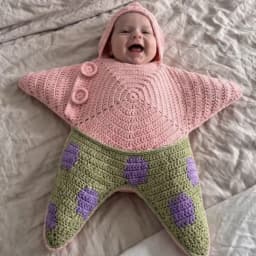 2026 Hot Star Baby Cute Cartoon Rompers Hand Crocheted Yarn Knitted Starfish Jumpsuit Baby Clothes Spring Autumn New