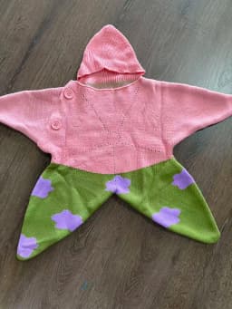 2026 Hot Star Baby Cute Cartoon Rompers Hand Crocheted Yarn Knitted Starfish Jumpsuit Baby Clothes Spring Autumn New