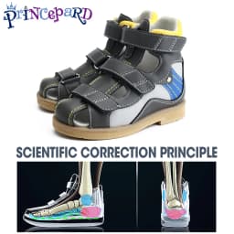 Princepard 2022 Children Orthopedic Shoes for Flat Feet Summer Kids Footwear Closed Toe Boys Girls Sandals with Ankle Support