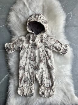 Kids One Piece Cotton Clothes 26 Winter New Printed Cute Thickened and Fleece Warm Outdoor Windproof Boys and Girls Hooded Coats