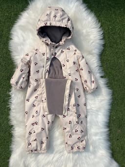 Kids One Piece Cotton Clothes 26 Winter New Printed Cute Thickened and Fleece Warm Outdoor Windproof Boys and Girls Hooded Coats